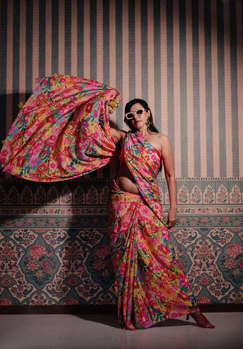 Garden Date Saree